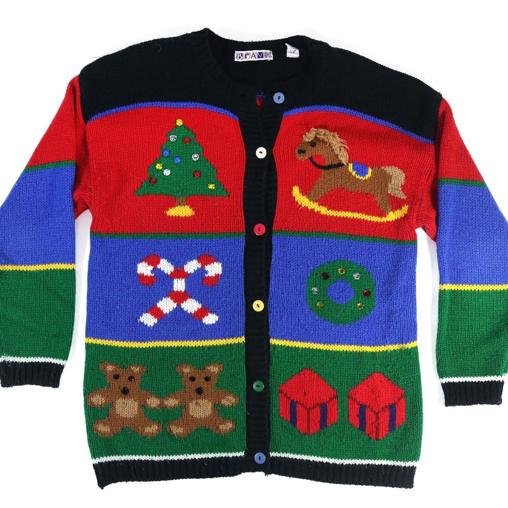 Vintage Bravo Christmas Cardigan